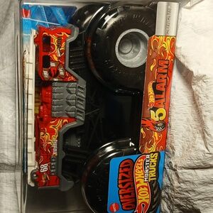5 Alarm Hot Wheels Monster Truck - Red and Black 1/24 SIZE
